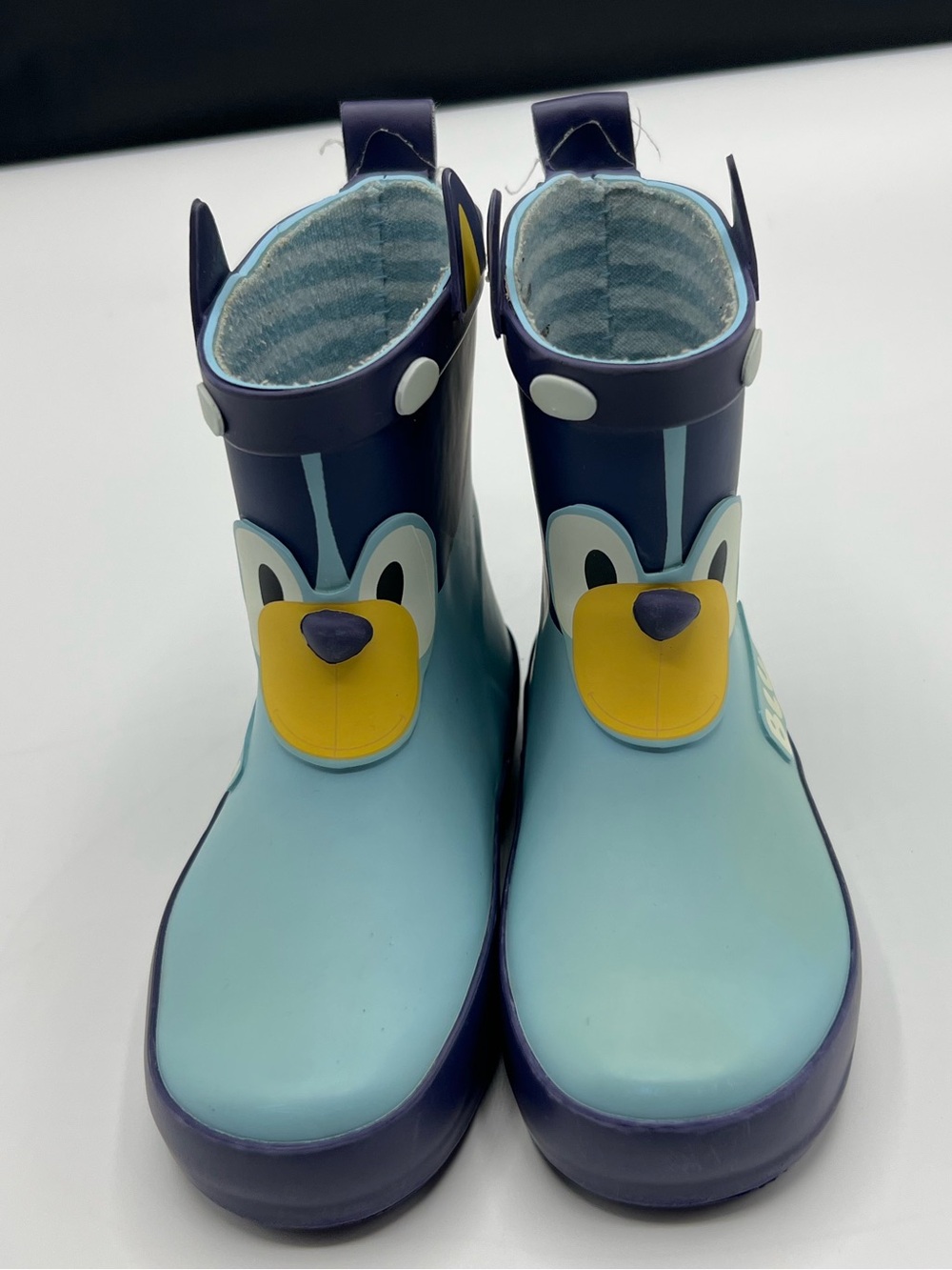 Kids Navy & Light Blue Puppy Rain Boots by